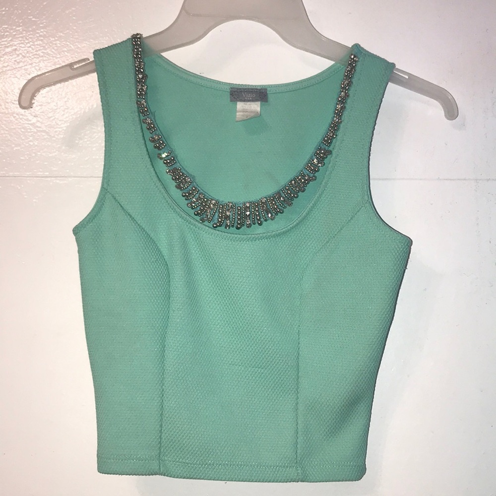 Turquoise Crop Top